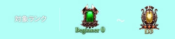 対象ランク：Beginner～D3
